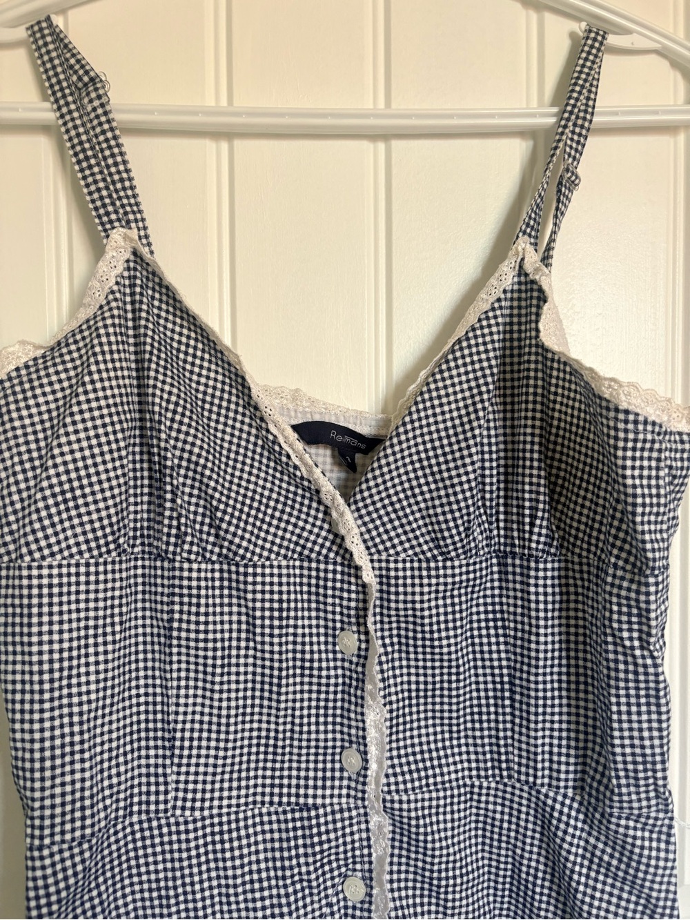 Reitmans Gingham Lace‑Trim Dress Cottagecore | Summer Picnic | Beach Costal - Picture 3 of 8